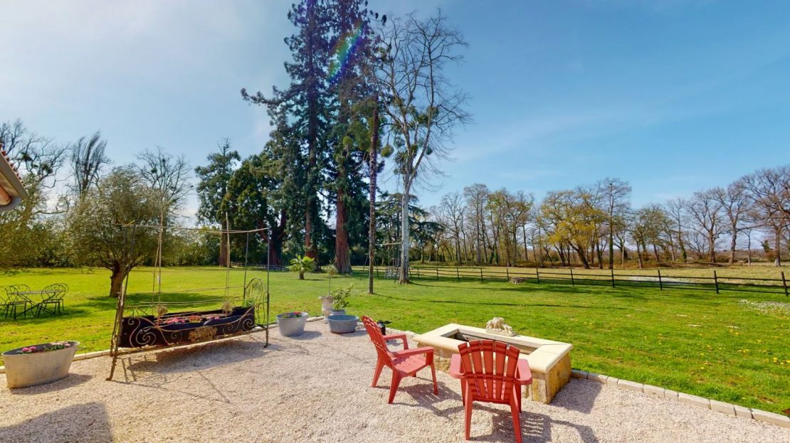 Chateau for sale Garden Next to Kitchen